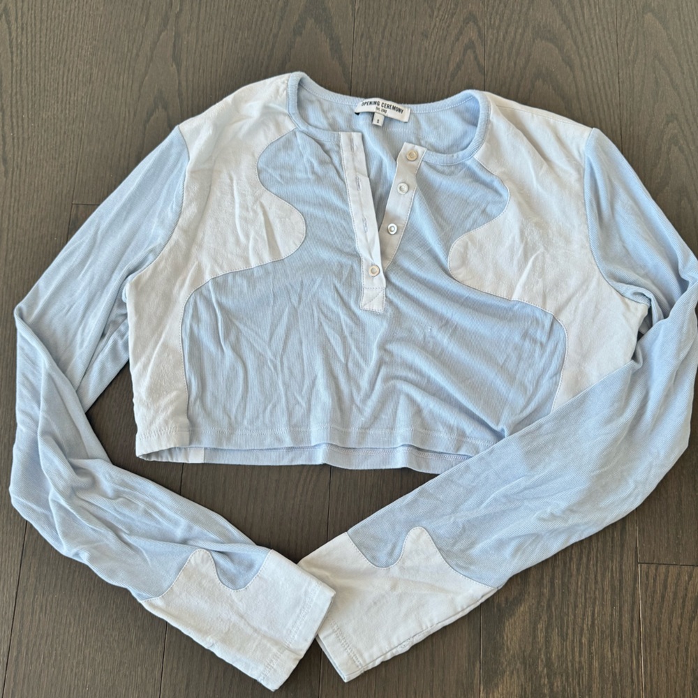 opening ceremony cropped long sleeve